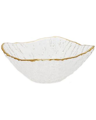 Alice Pazkus Set Of 4 Glass Square Soup Bowls