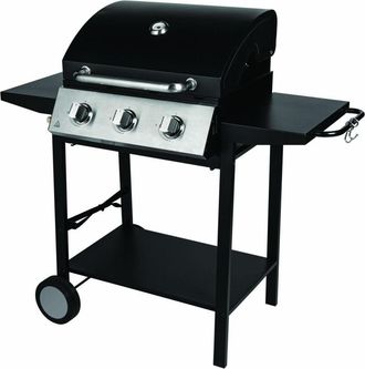 M&S Collection M&s - Barbacoa De Gas De Pie 3 Fuegos 10.500w Negro - 335541 - Somagic