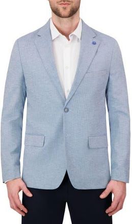 Report Collection Herringbone Cotton Blend Sport Coat in Light Blue at Nordstrom Rack, Size 46 Regular