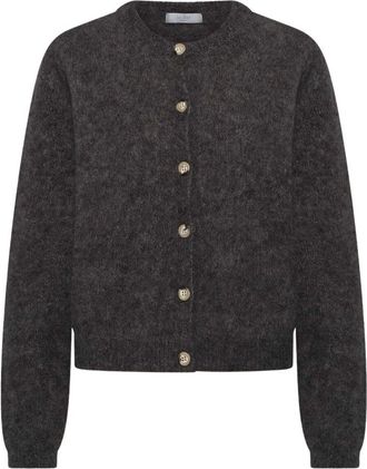 By-Bar Amsterdam Vasile Cardigan - Dames - Truien - Bruin - Maat: S Mohair