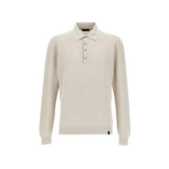 Fay Polo Shirts, male, Beige, Size: XL Fay Sweaters Beige