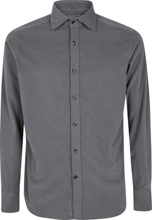 Tintoria Mattei Casual Shirts - Heren - Casual Overhemden - Grijs - L - Overhemden