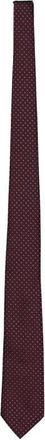 Emporio Armani Patroon Das van Zijde - Heren - Stropdassen - Rood - ONE Size - Accessoires