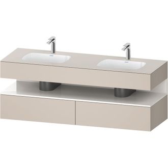Duravit Qatego Lavabo Encastrado Con Base De Lavabo Consola, - Duravit
