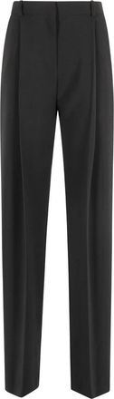 Elisabetta Franchi Essential Pants - Dames - Straight fit broeken - Zwart - XS - Leer - Broeken