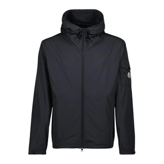 Moncler Light Jackets, male, Black, Size: XL Sassi&egrave;re Jacket