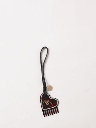 Roger Vivier Portachiavi in pelle e resina con strass