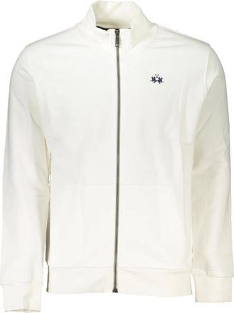La Martina Kleding - Heren - Vesten met rits - Wit - L - Hoodies & sweatvesten
