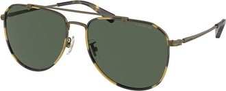 Coach HC7164 CR626 933371 Mens Sunglasses Gold Size 59