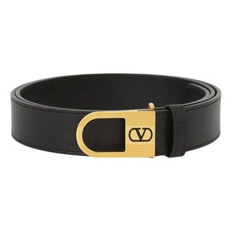 Valentino SS26 V-Logo Signature Belt Black T0ST8JAQ0NO