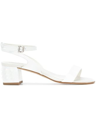 Tod's stud detail block-heel sandals - White
