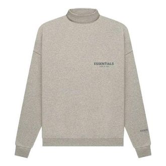Fear of God FW21 Pullover Mockneck Dark Heather Oatmeal FOG-FW21-188