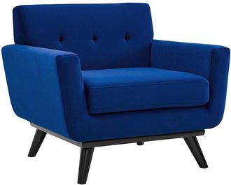 ModWay Engage Performance Navy Velvet Armchair