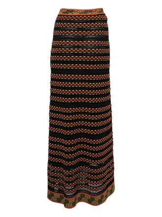 Missoni Geperforeerde maxi-rok - Zwart