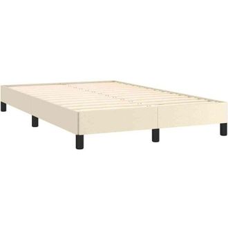 vidaXL Giroletto senza Materasso Crema 120x190 cm Similpelle Vidaxl