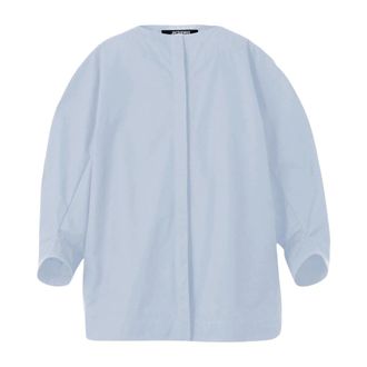 Jacquemus Blouses, female, Blue, Size: 2XS Pittore Shirt