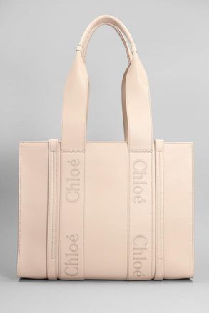 Chlo&eacute; Woody Medium Leather Tote Bag