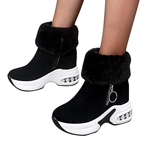 Onsoyours Femme Bottes Cuissarde Elastique Hauts Automne Hiver Élégant Longue Bottes Elegant Plat Bottes Hautes A Enfiler Bleu 34 EU