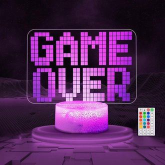 OEM L&aacute;mpara De Noche 3d, Aficionados A Los Videojuegos, El Mejor Regalo De Cumplea&ntilde;os Para Fiestas