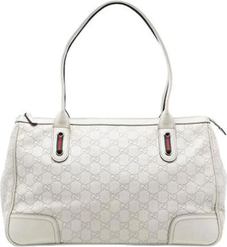 Gucci Pre-owned Handbags, female, White, Size: ONE SIZE Pre-owned Princy Tote Bag