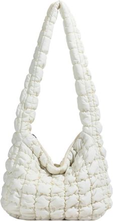 Generic Handbag Womens Shoulder Bag Cloud Pleated Large Capacity Crossbody Bag(White,A)