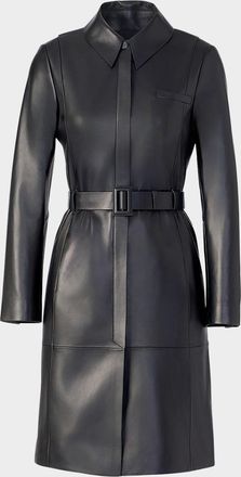Soia & Kyo Wendy Slim Leather Top Coat
