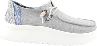 Hey Dude Veterschoenen - Dames - Veterschoenen - Grijs - 37 EU - Schoenen