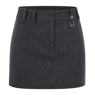 Patrizia Pepe Rokken, Dames, Grijs, M, Polyester, Visgraat Minirok