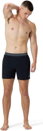 Speedo Lookout Volley 4-way stretch zwemshort met ritszak voor heren (Antraciet)