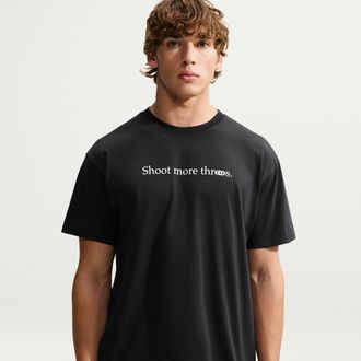 Nike Mens Caitlin Clark Basketball T-Shirt in Black | JA3767-010