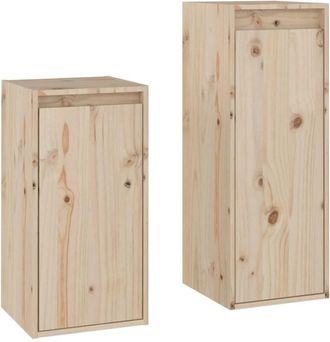 vidaXL Muebles Para Tv 2 Piezas Madera Maciza De Pino Vidaxl