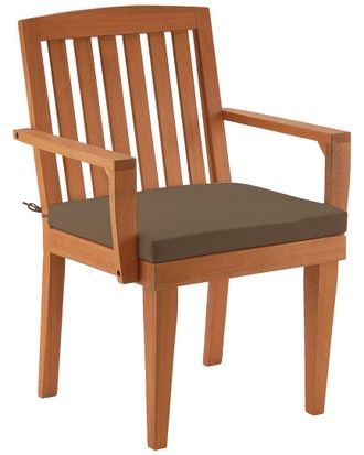 National Tree Company Eucalyptus Grandis Wood Dining Armchair