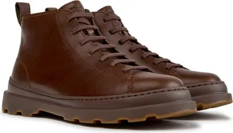 Camper Brutus Leather Ankle Boot in Medium Brown at Nordstrom, Size 42
