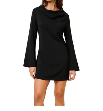 Solid & Striped Mini Nili Dress In Noir