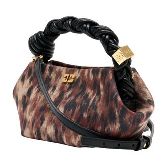 Ganni Womens Bou Shoulder Bag Brown Synthetic