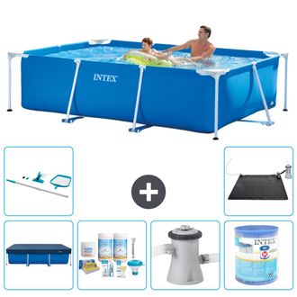 Intex Piscina Con Estructura Rectangular - 260x160x65 Cm - 7-piezas S40076