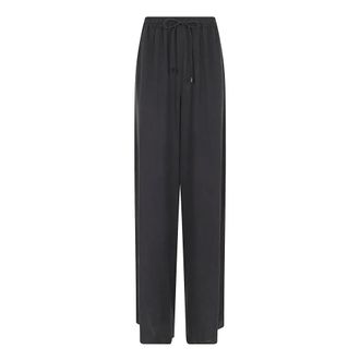 Max Mara Wide Trousers, female, Blue, Size: XS Genero Pants