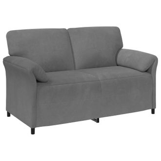 vidaXL Sof&aacute; De 2 Plazas Gris Oscuro 158 X 83 X 95 Cm Terciopelo Vidaxl