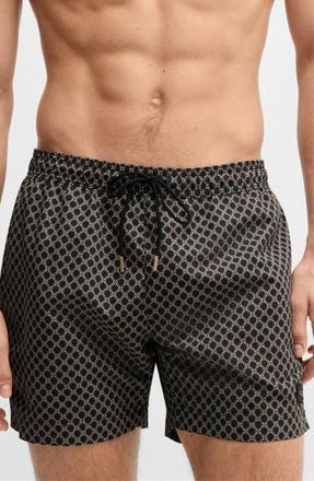 BOSS Vibe Swim Trunks in Black at Nordstrom, Size X-Large