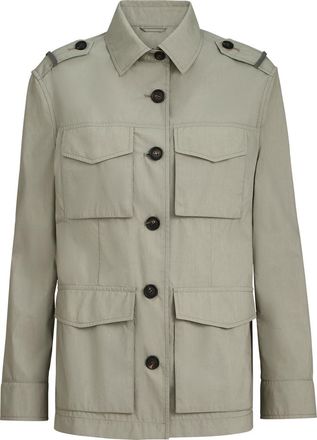 Brunello Cucinelli Outerwear with monili in Khaki at Nordstrom, Size 36 It