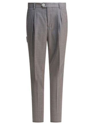 Brunello Cucinelli Brunello Cucinelli Mens Pants Dynamic - Grey Wool - Size EU 50 (Mens)