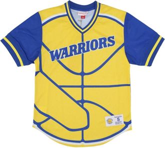 Mitchell & Ness NBA Jumbotron 3.0 Mesh V-hals Jersey - Heren - T-shirts - Veelkleurig - L - Polyester - Tops