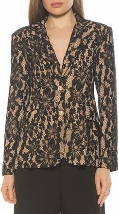 Alexia Admor Nyx Lace Blazer in Black at Nordstrom Rack, Size 12