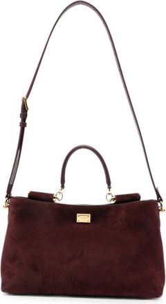 Dolce & Gabbana Red Vittoria Medium Satchel