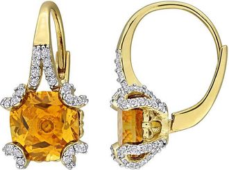Rina Limor Gold-Plated Silver 4.74 Ct. Tw. Gemstone Earrings