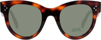 Celine Sunglasses Cl40003 I 56 A Havana/Green Women