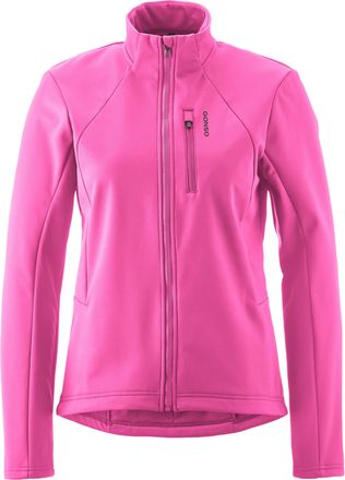 Gonso Fahrradjacke GONSO ADVENTURE JACKET SOFTSHELL W, Damen, Gr. 34, pink (neonpink), 100% Polyester, Rundhals, Jacken Fahrradjacke, Damen Radjacke, atmung