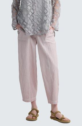 Luukaa D'Celli Anouk Garment-Dyed O-Shape Pants in Rose Quartz at Nordstrom, Size 18