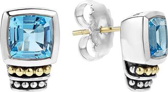 Lagos Rittenhouse Semiprecious Stone Stud Earrings in Blue Topaz at Nordstrom