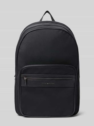Tommy Hilfiger Rucksack mit Label-Schriftzug Modell REPREVE in BLACK, Gr&ouml;&szlig;e 1